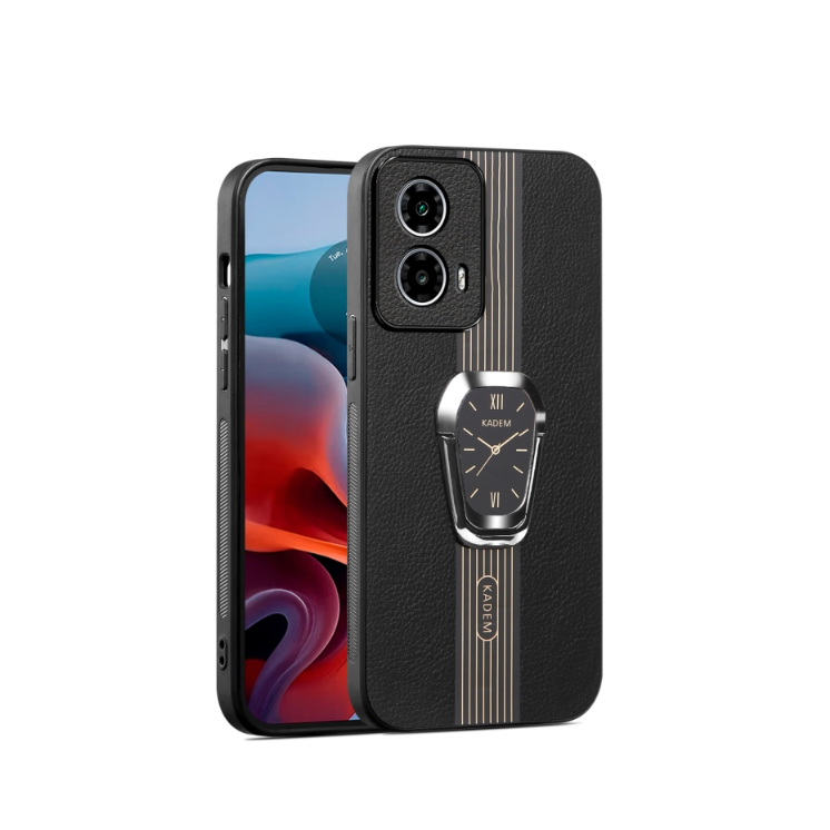 Motorola G24/G04/ E14. Funda leather case con anillo stand