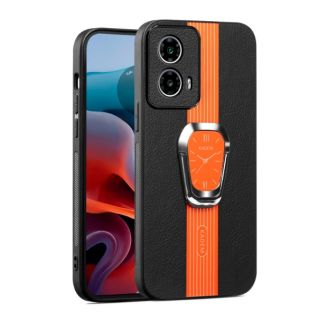 Motorola G24/G04/ E14. Funda leather case con anillo stand