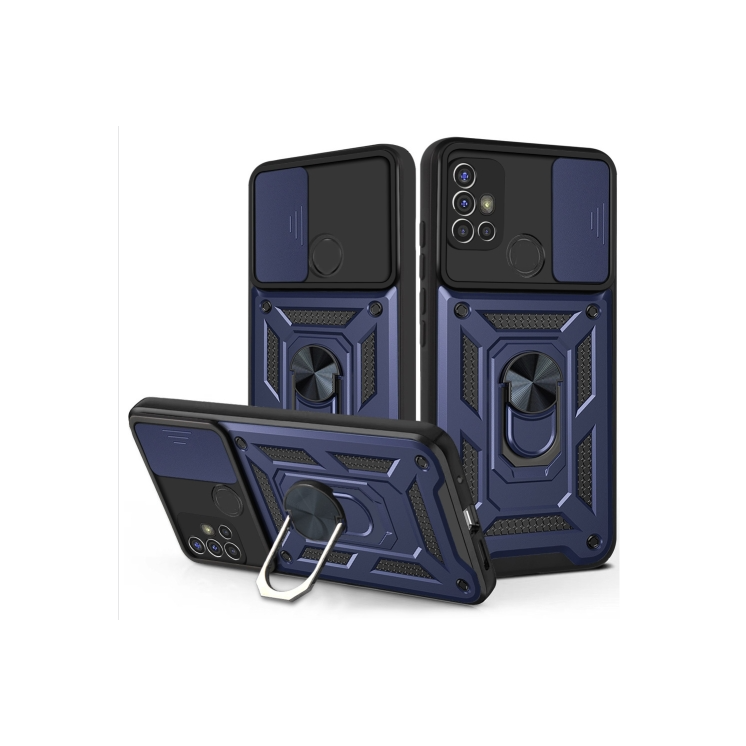 Motorola G30. Funda camshield con anillo