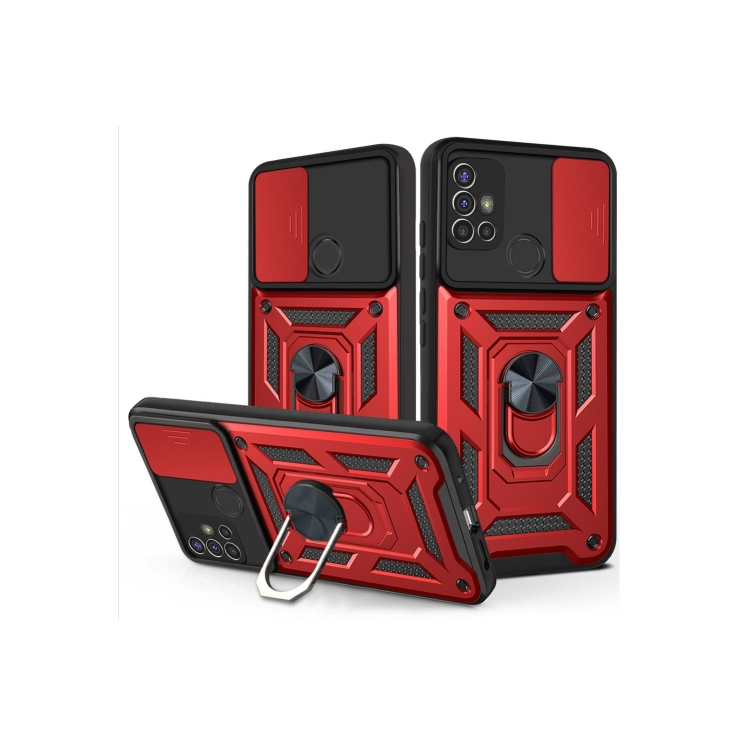 Motorola G30. Funda camshield con anillo