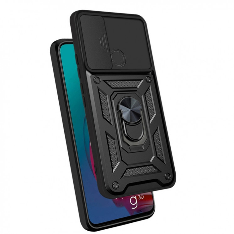Motorola G30. Funda camshield con anillo