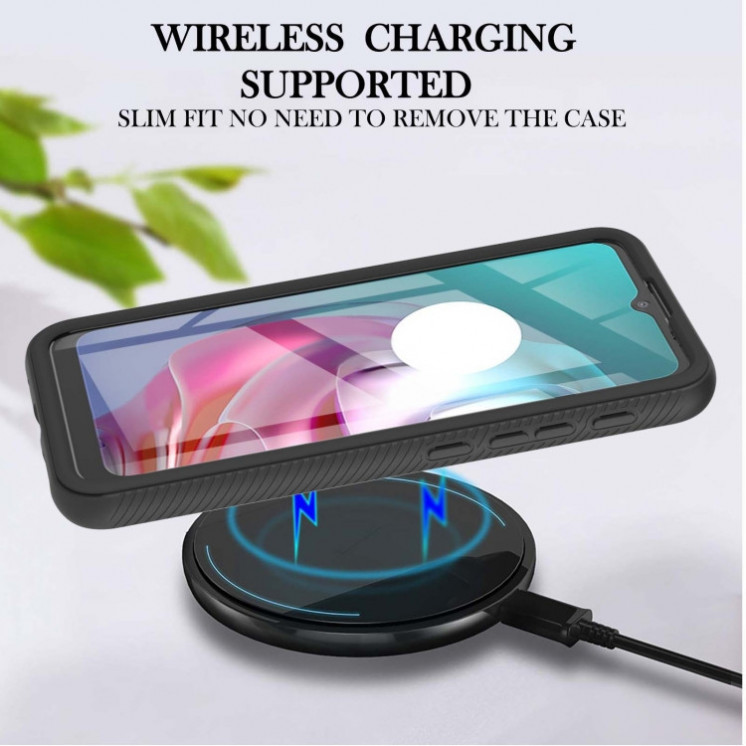 Motorola G30/G20/G10. Funda 360° con protector de pantalla