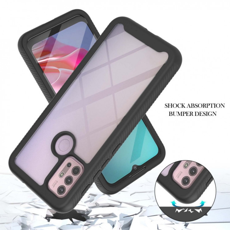 Motorola G30/G20/G10. Funda 360° con protector de pantalla