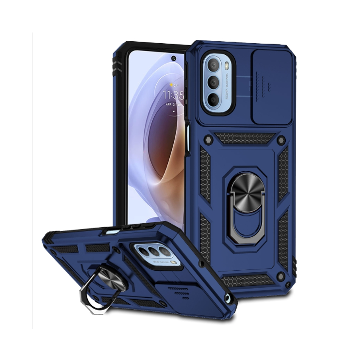 Motorola G31/G41. Funda Armor camshield con anillo