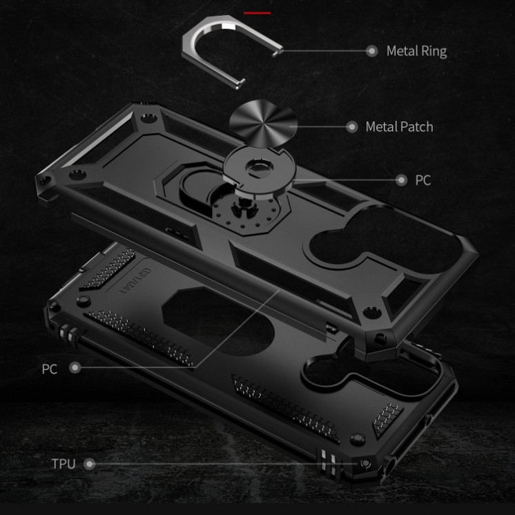 Motorola G31/G41. Funda Armor PC+TPU con anillo