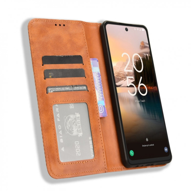 TCL 40 NxtPaper. Funda leather case con cierre magnético