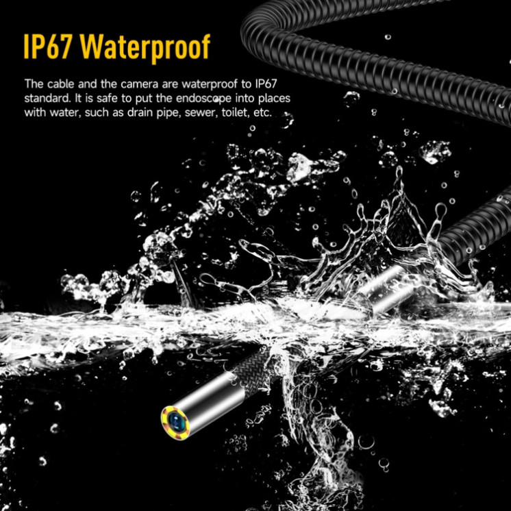 Ulefone uSmart E03. Endoscopio giratorio IP67 a prueba de agua para Armor 24 / 21 / 19 / 18T / 18T Ultra (Negro)