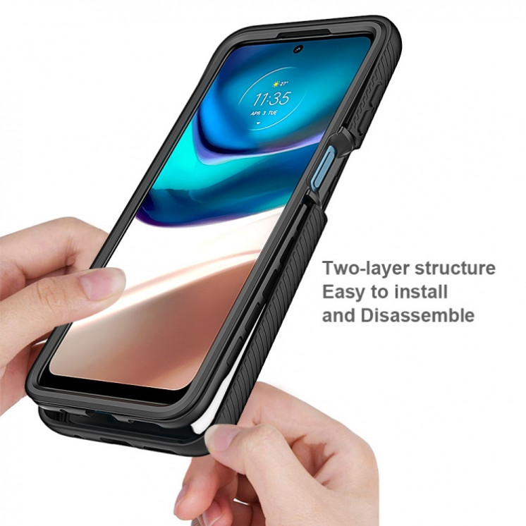 Motorola G42. Funda 360 con protector de pantalla.
