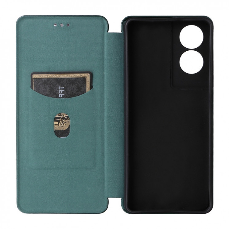 TCL 40 NxtPaper. Funda leather case textura fibra de carbono con cierre magnético