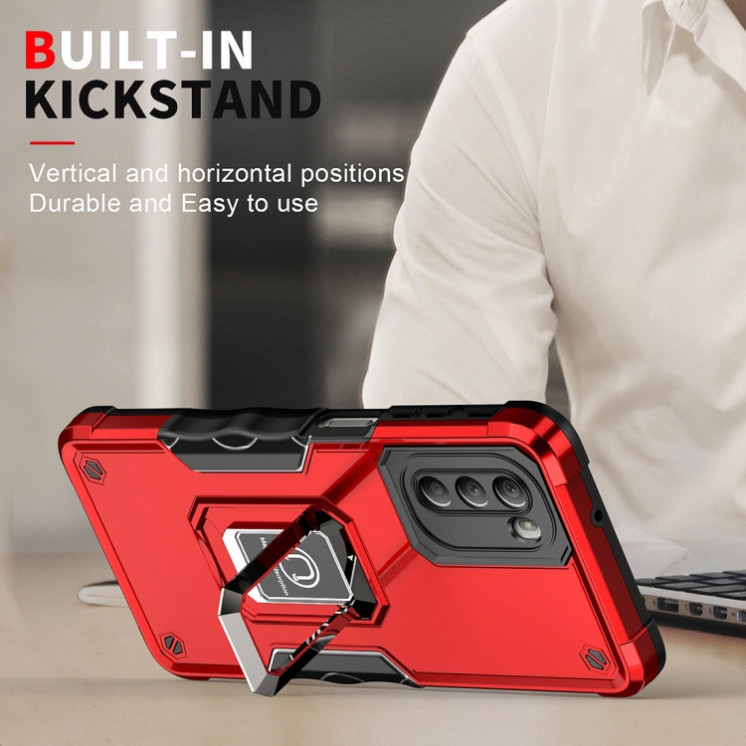 Motorola G51. Funda Armor con anillo
