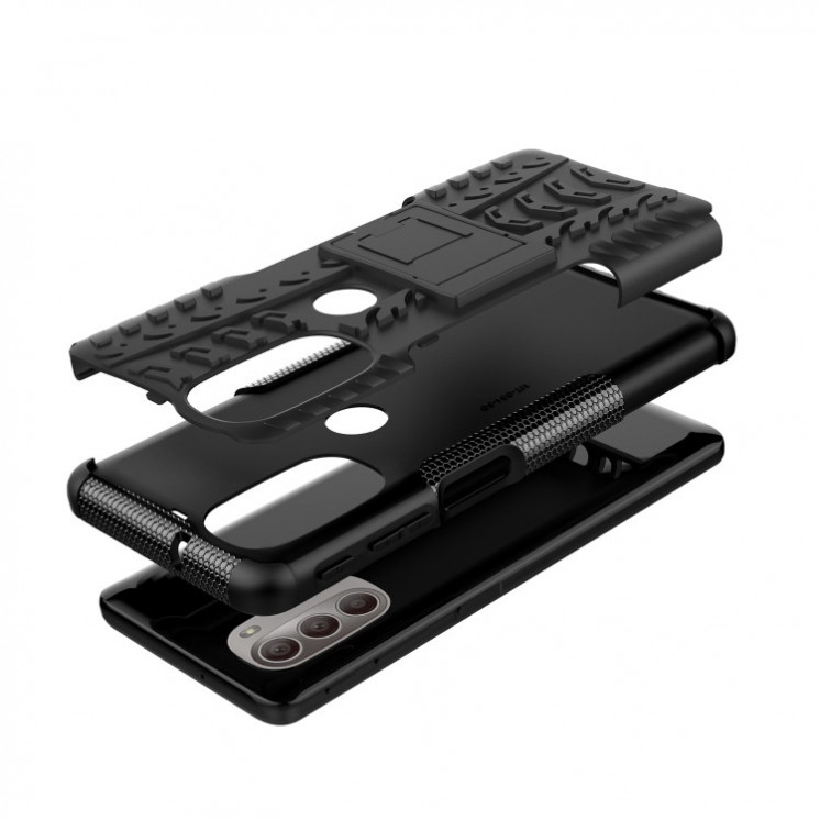 Motorola G51. Funda Armor TPU+PC con stand
