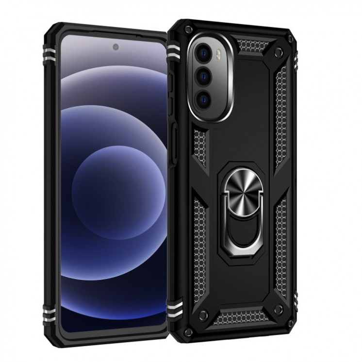Motorola G52/G82. Funda Armor con anillo.