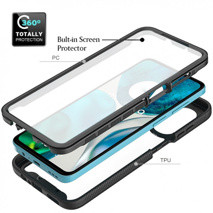Motorola G52/G82. Funda 360 con protector de pantalla.