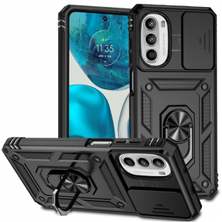 Motorola G52/G82. Funda Armor camshield con anillo.