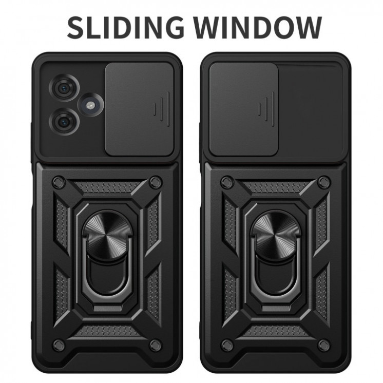 Motorola G54. Funda camshield con anillo.