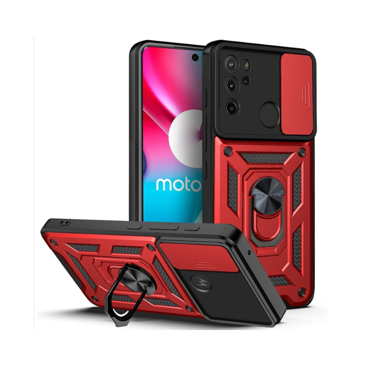 Motorola G60s. Funda camshield PC+TPU con anillo
