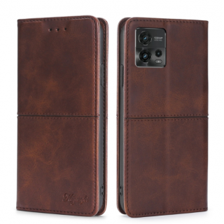 Motorola G72. Funda flip leather con cierre magnético