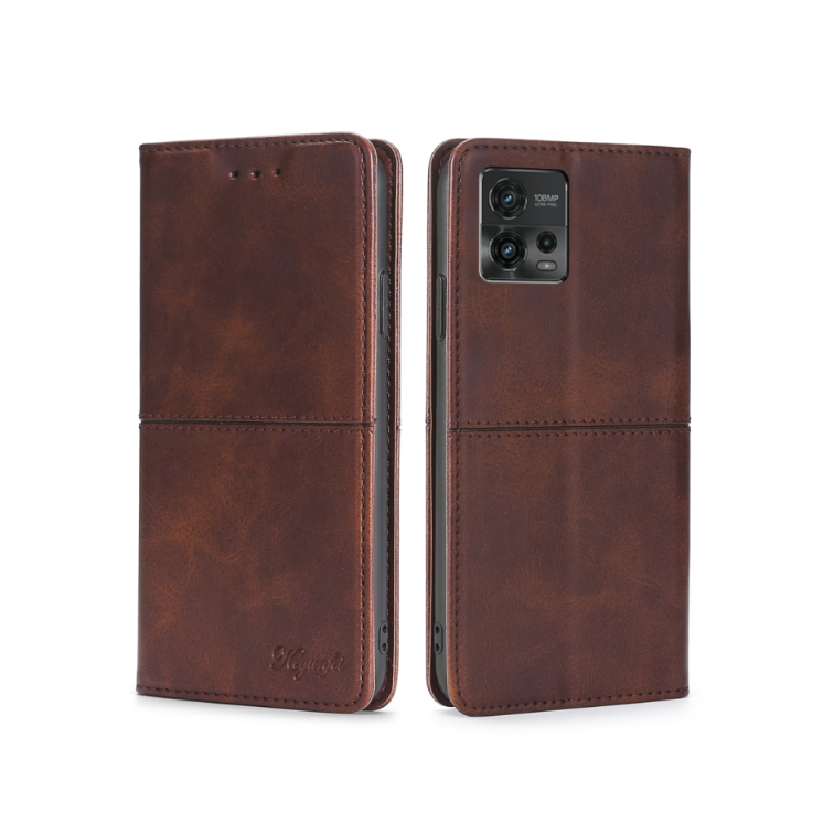 Motorola G72. Funda flip leather con cierre magnético