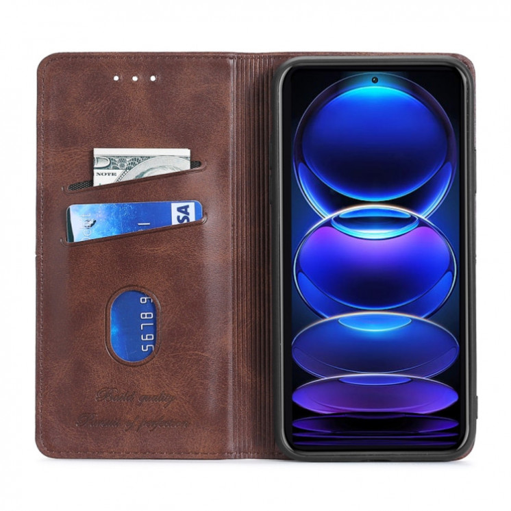 Motorola G72. Funda flip leather con cierre magnético