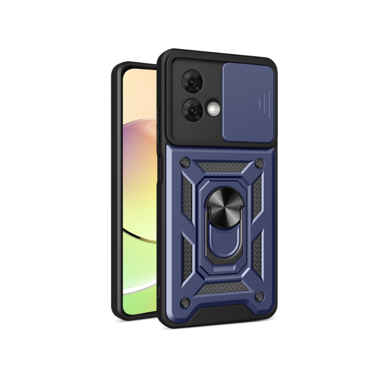 Motorola G84. Funda con protector de cámaras y anillo