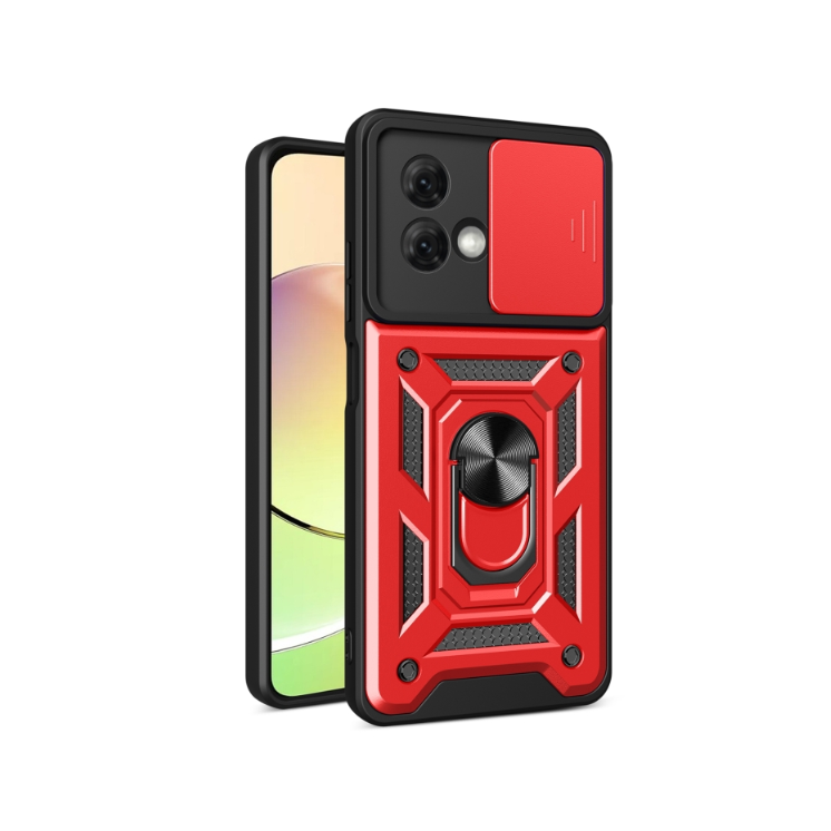 Motorola G84. Funda con protector de cámaras y anillo