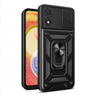 Motorola E13. Funda camshield con anillo compatible con soportes magnéticos