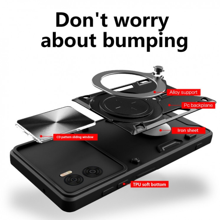 Motorola E22/E22i. Funda camshield con anillo soporte