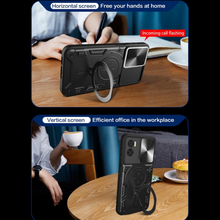 Motorola E22/E22i. Funda camshield con anillo soporte