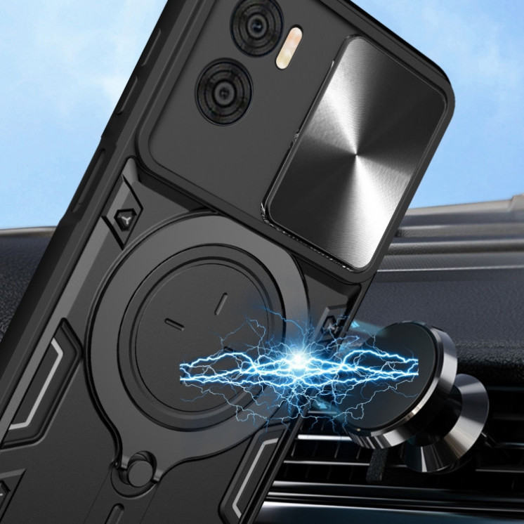 Motorola E22/E22i. Funda camshield con anillo soporte