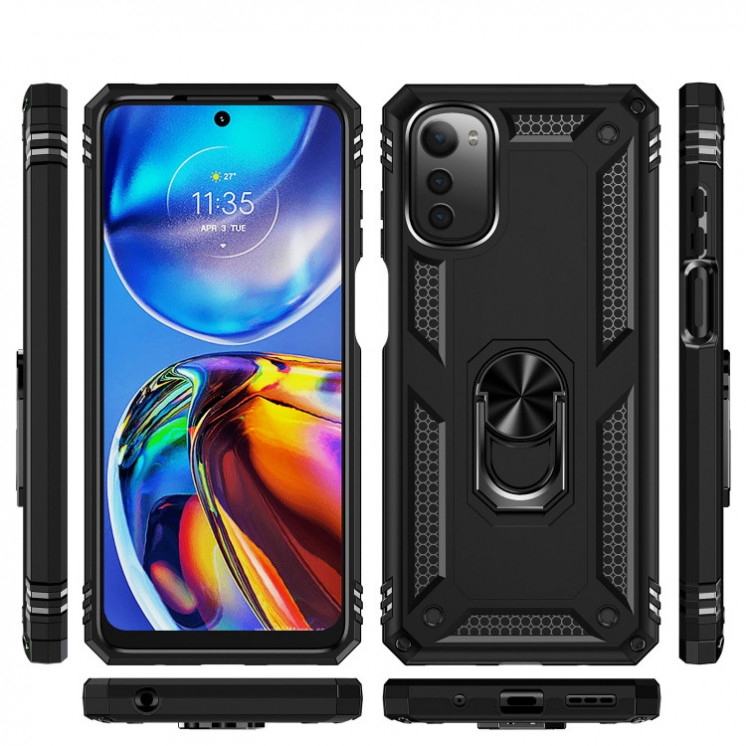 Motorola E32/G22. Funda Armor TPU+PC con anillo