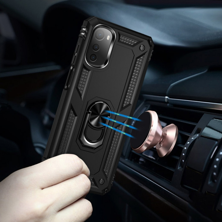 Motorola E32/G22. Funda Armor TPU+PC con anillo