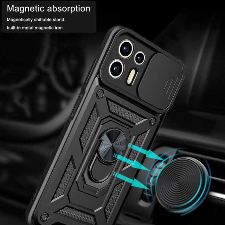 Motorola Edge 20 Lite. Funda camshield con anillo