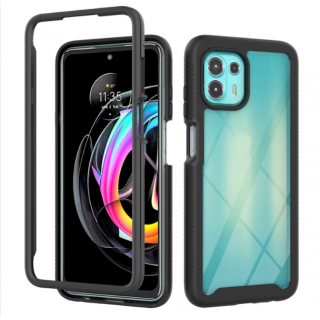 Motorola Edge 20 Lite. Funda 360 con marco frontal (bordes negro)