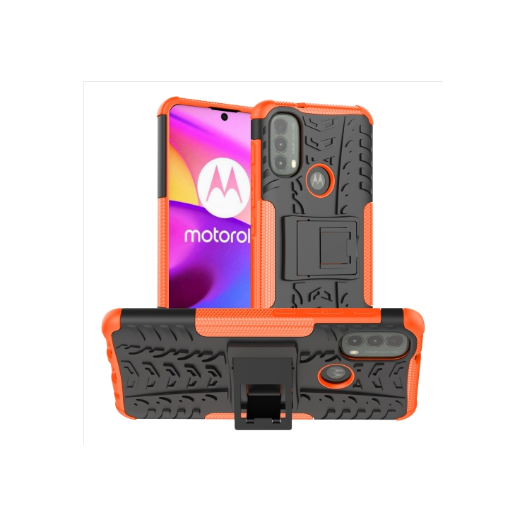 Motorola E20/E30/E40. Funda Armor con stand.