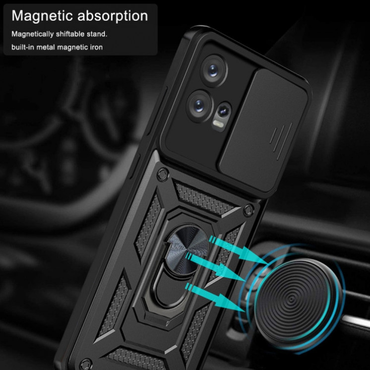 Motorola Edge 30 Fusion. Funda camshield con anillo