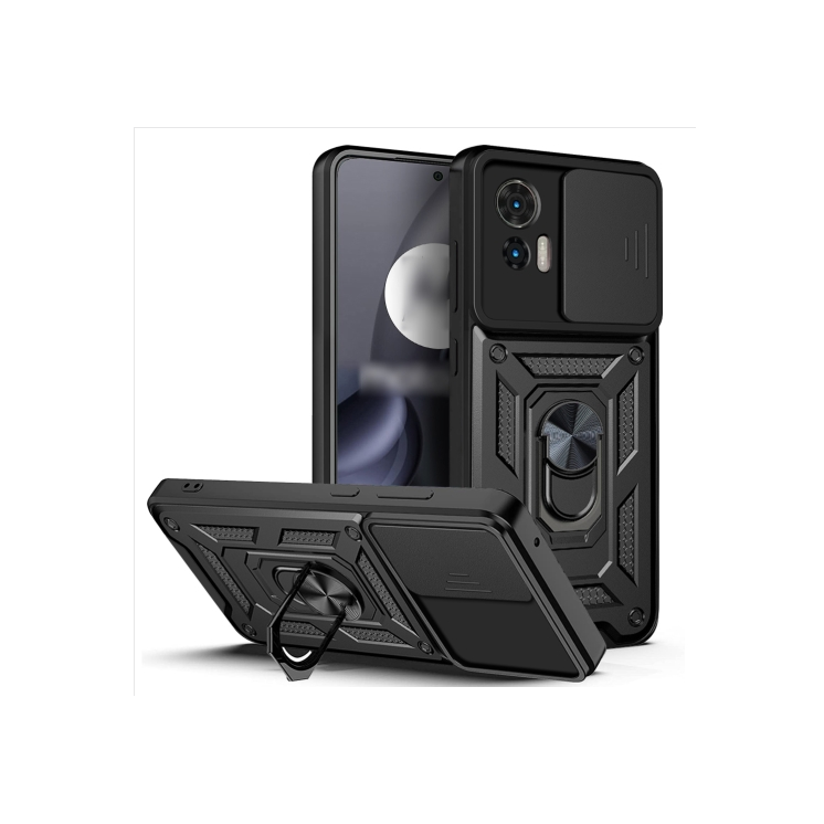 Motorola Edge 30 Neo. Funda Camshield con anillo 360