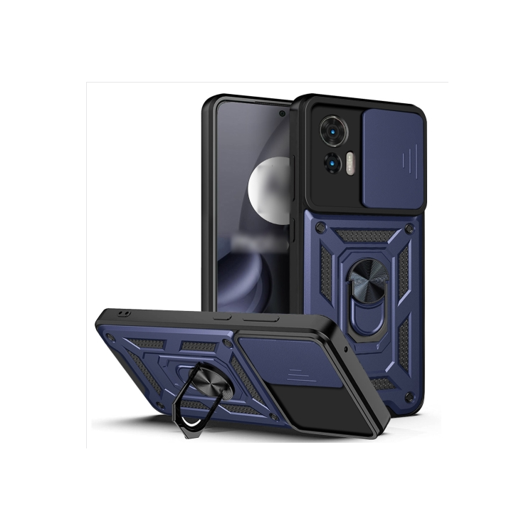 Motorola Edge 30 Neo. Funda Camshield con anillo 360