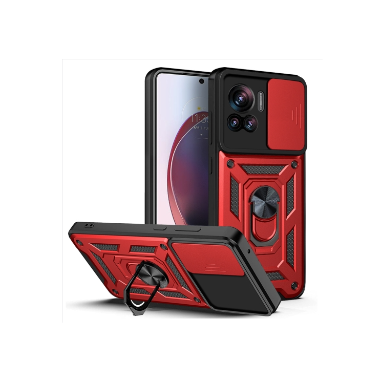 Motorola Edge 30 Ultra. Funda Camshield con anillo 360
