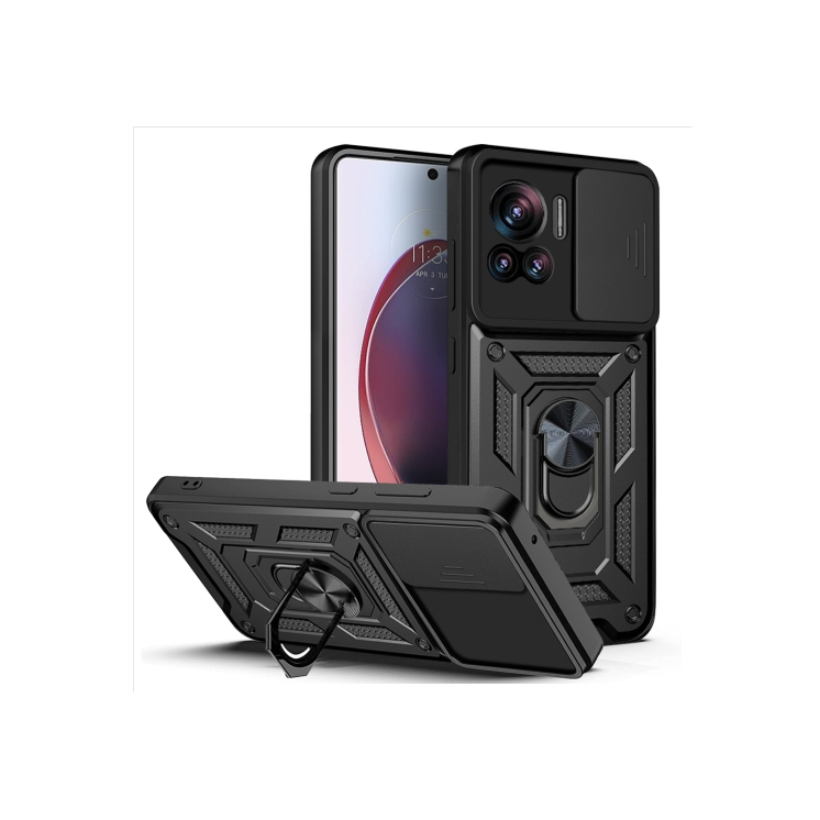 Motorola Edge 30 Ultra. Funda Camshield con anillo 360