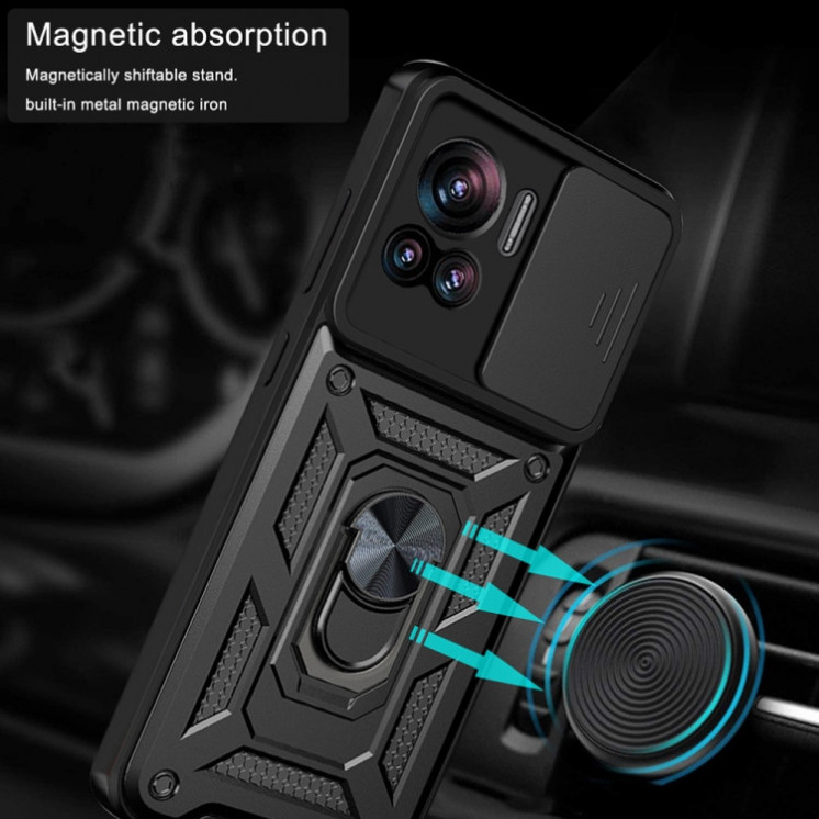 Motorola Edge 30 Ultra. Funda Camshield con anillo 360
