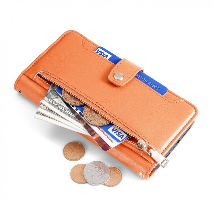 Motorola Edge 40 Neo 5G. Funda Leather case billetera con correa