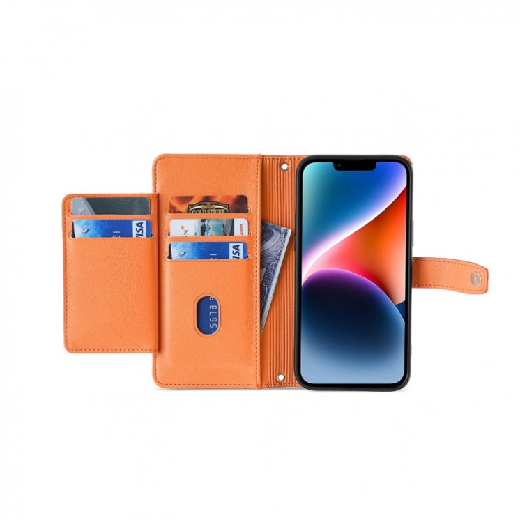 Motorola Edge 40 Neo 5G. Funda Leather case billetera con correa