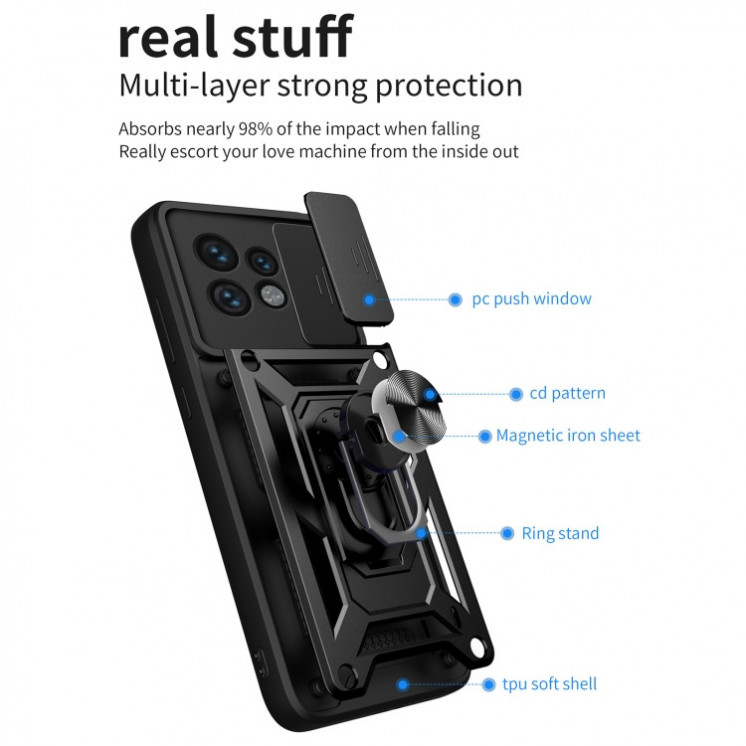 Motorola Edge 40 Pro. Funda camshield con anillo