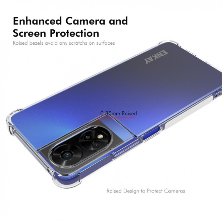 TCL 50 5G. Funda marca ENKAY TPU transparente