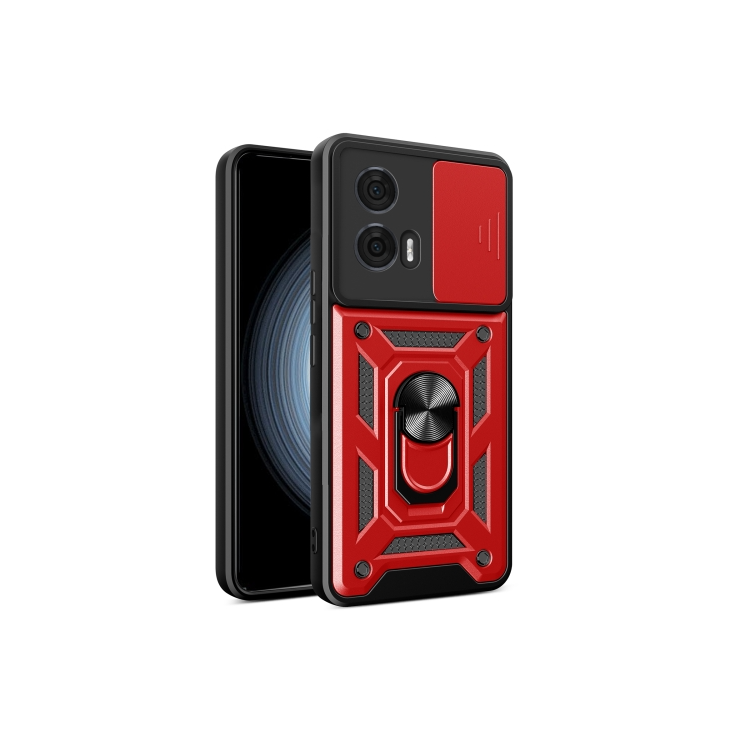 Motorola Edge 50 Fusion. Funda Camshield TPU+PC con anillo