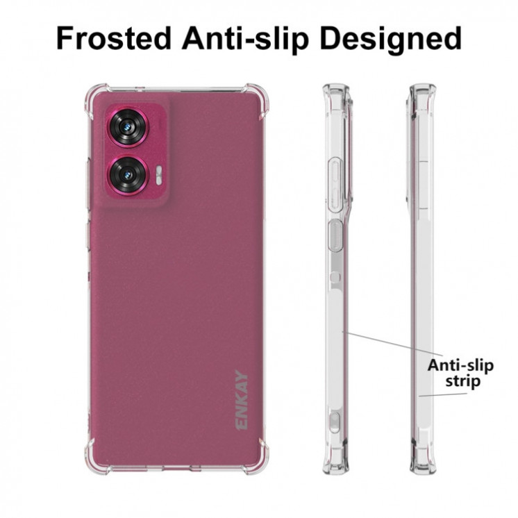 Motorola Edge 50 Fusion 5G. Funda ENKAY TPU (transparente)