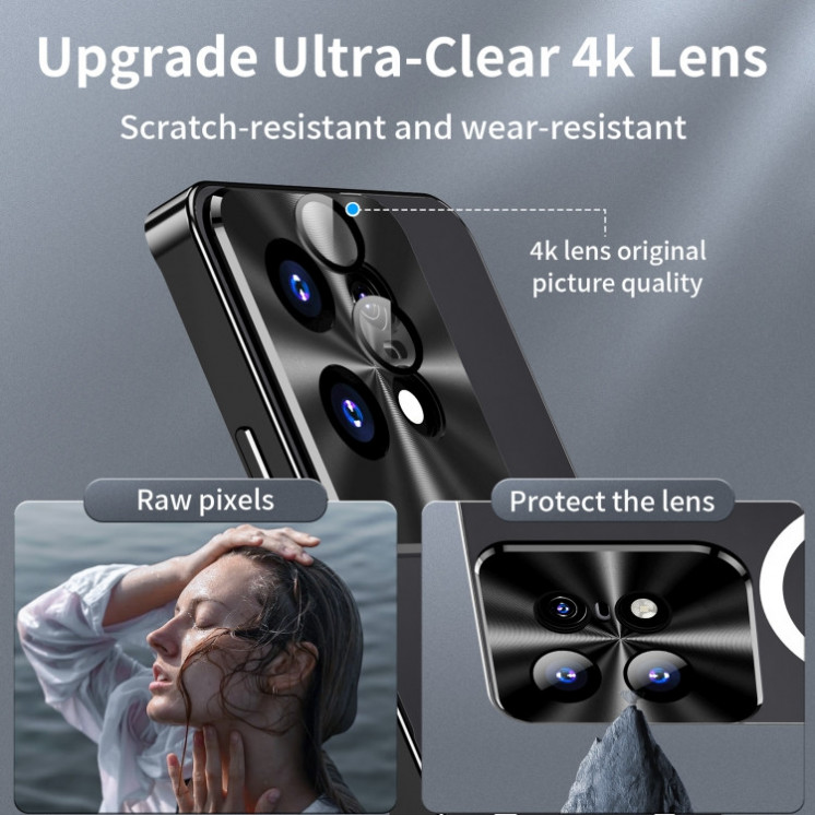 Motorola Edge 50 pro. Funda magnética con protector de lentes compatible con MagSafe (transparente).