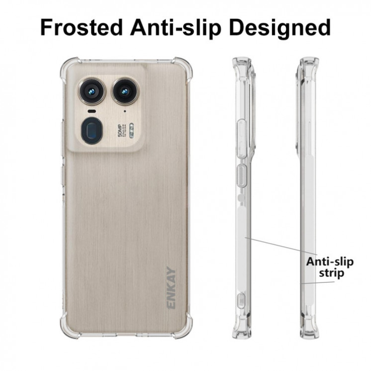Motorola Edge 50 Ultra. Funda ENKAY Airbag TPU (transparente)