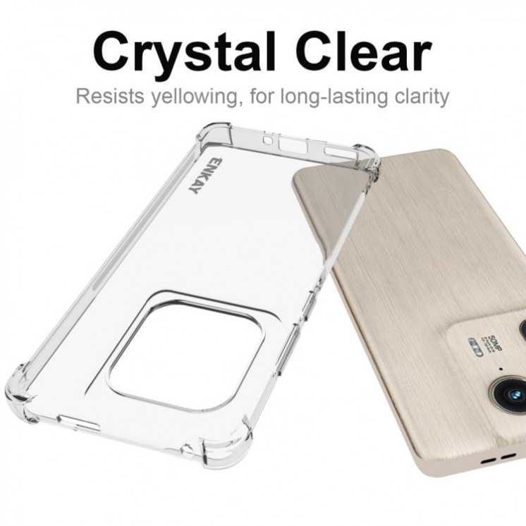 Motorola Edge 50 Ultra. Funda ENKAY Airbag TPU (transparente)