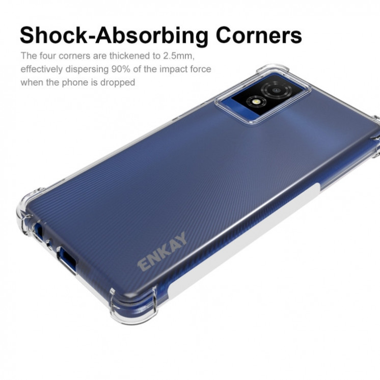 TCL 501. Funda marca ENKAY TPU transparente